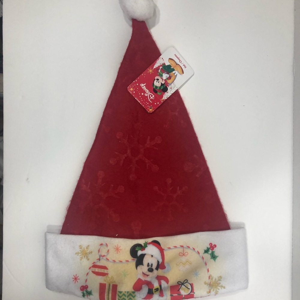 Mickey Santa hat  NWT